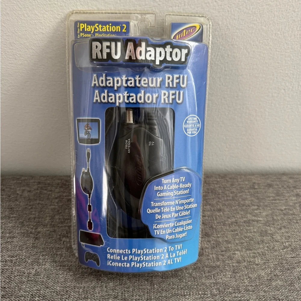 Intec RFU Adaptor For PlayStation 2 NEW SEALED 2003 Vintage Connect To TV Gaming